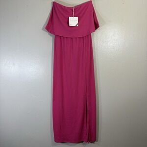 Back On Monday Women's XS Off Shoulder Ribbed Dress Y2K